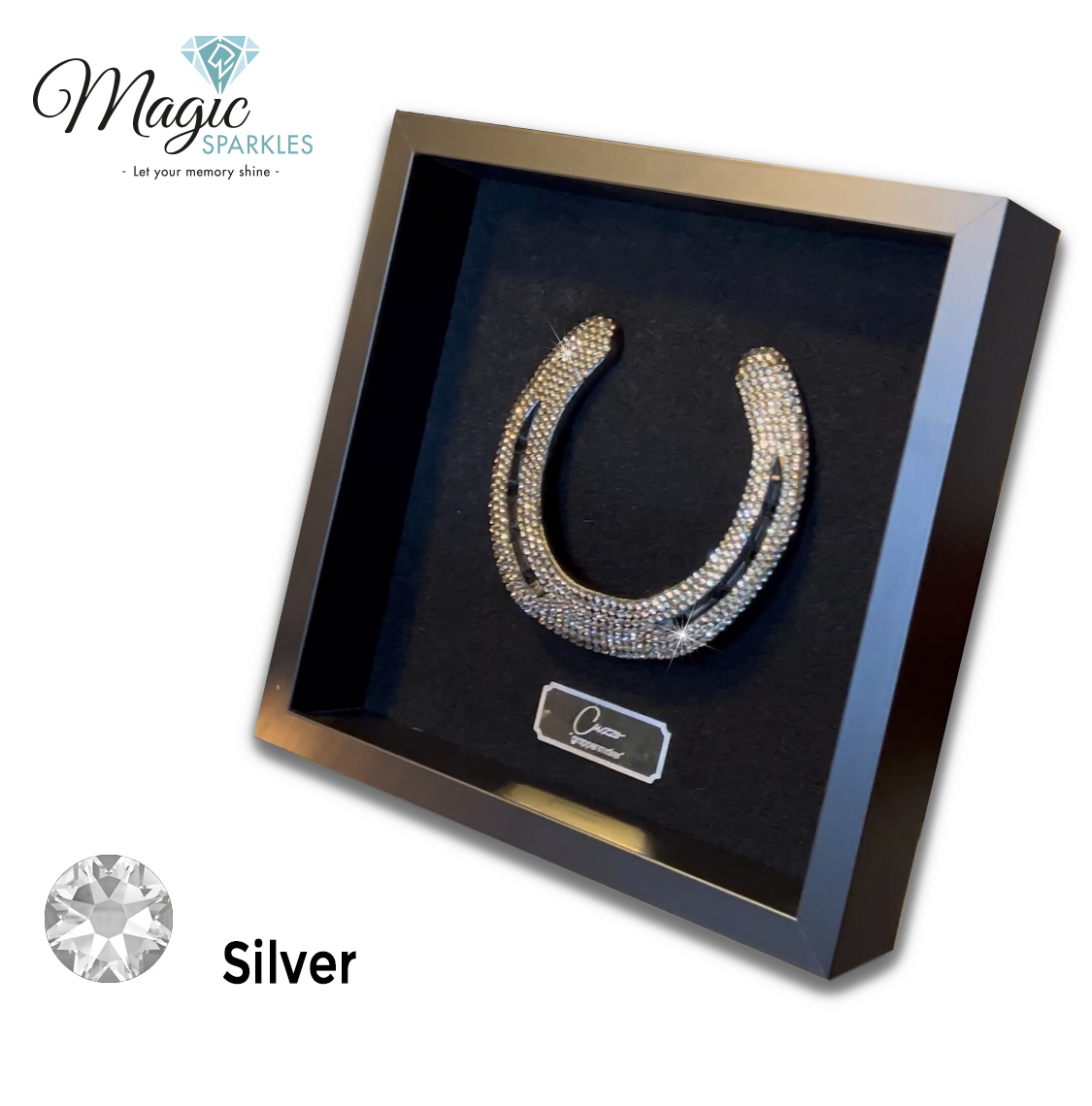 Magic Sparkle hoefijzer paard Silver
