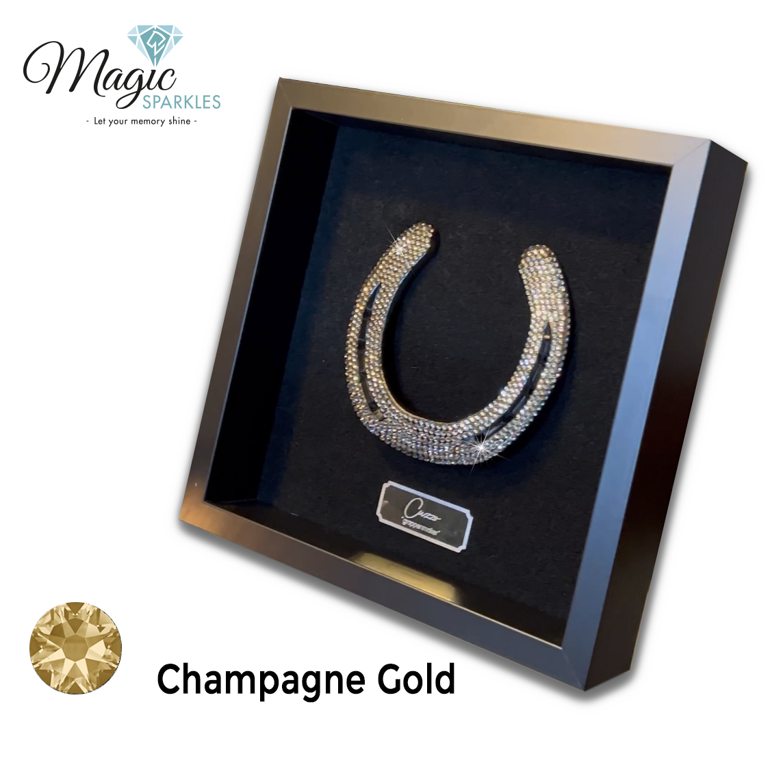 Magic Sparkle hoefijzer paard Champagne Gold